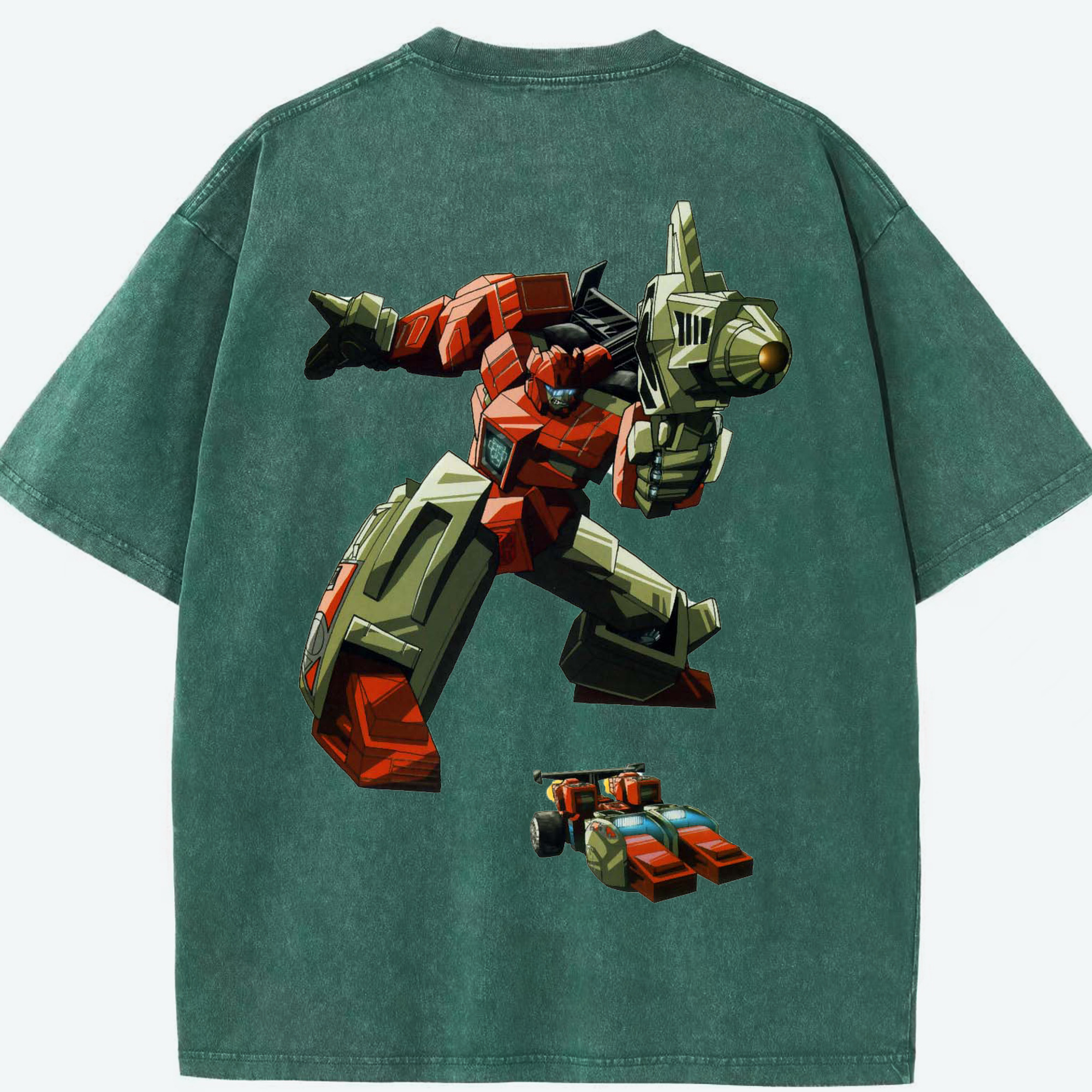 （画像用）  綿100% ヴィンテージ風 半袖Tシャツ（背面プリント）
